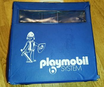 Malette Valise Playmobil System vintage bleu blue