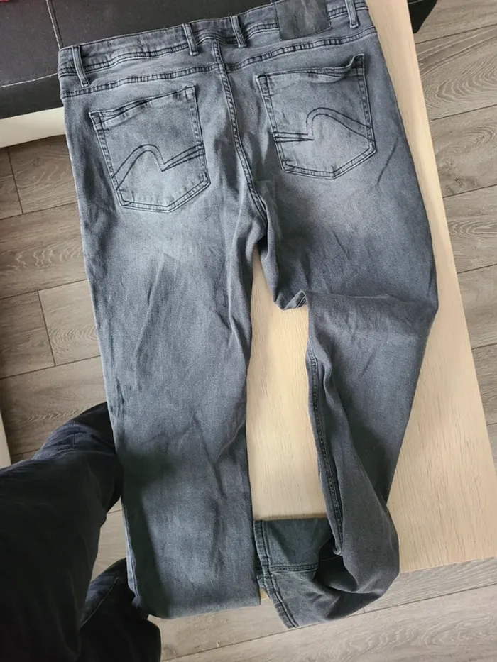Jeans noir effet délavé Jules taille 46 - photo numéro 6