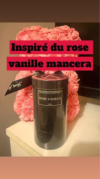 Rose vanille collection privée 