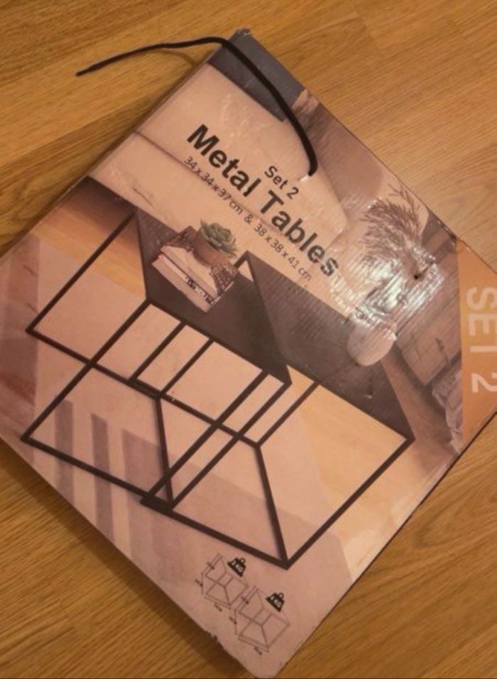 Set 2 métal tables