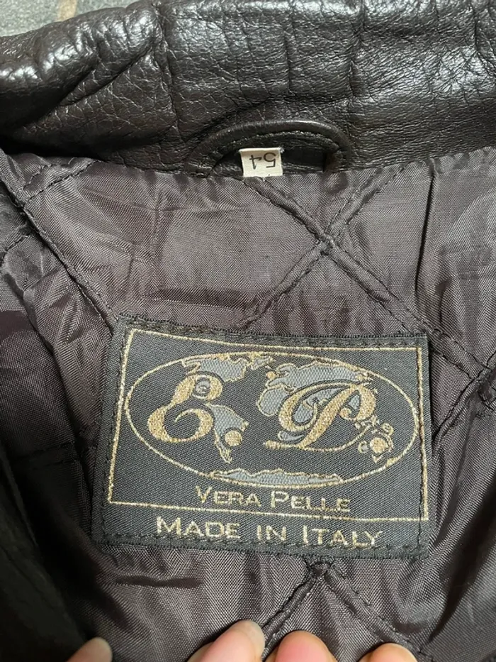 Manteau cuir italien marron XXL / 54 Vera Pelle - photo numéro 6