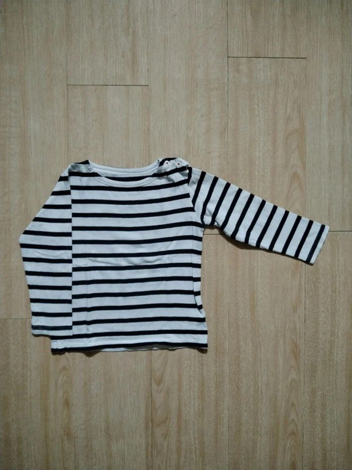 T-shirt manches longues rayé 2 ans