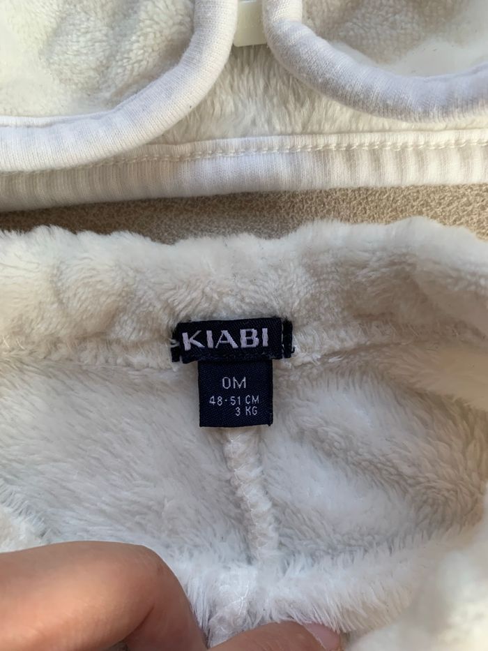 Ensemble pilou blanc Kiabi 0 mois - photo numéro 5
