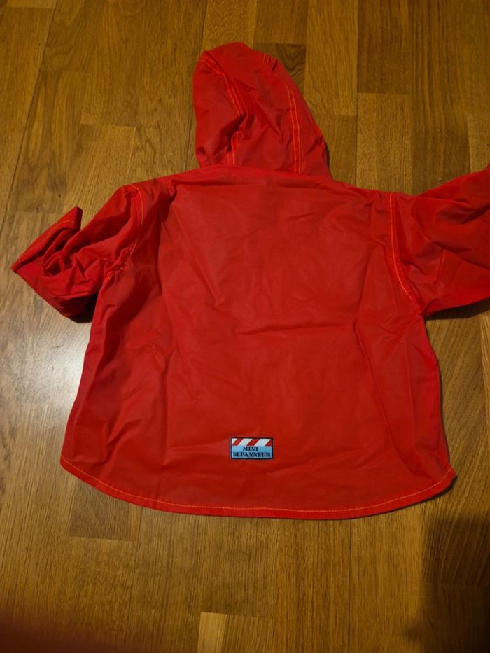 Imperméable rouge mini dépanneur taille 18 mois - photo numéro 4