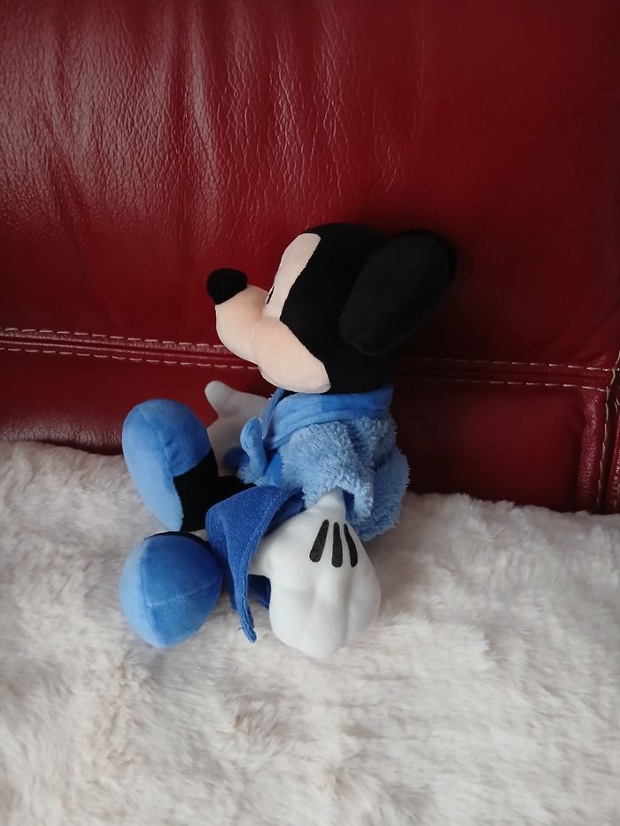 Doudou-Peluche Mickey en peignoir *25 cm - photo numéro 5
