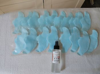 Masque facial au collège soluble- marque yurhersu-front et joue- neuf avec étiquette 💫