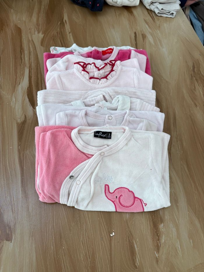 Lot de 6 pyjamas hiver 3 mois