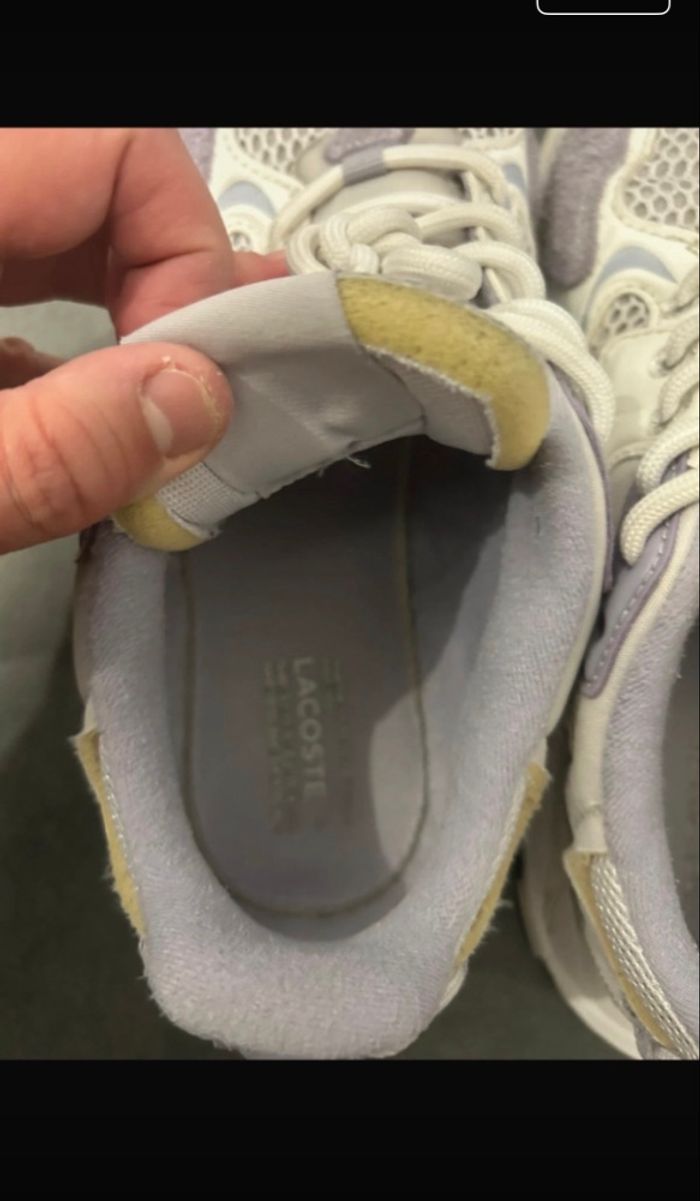 Basket Lacoste mauve 41 - photo numéro 7