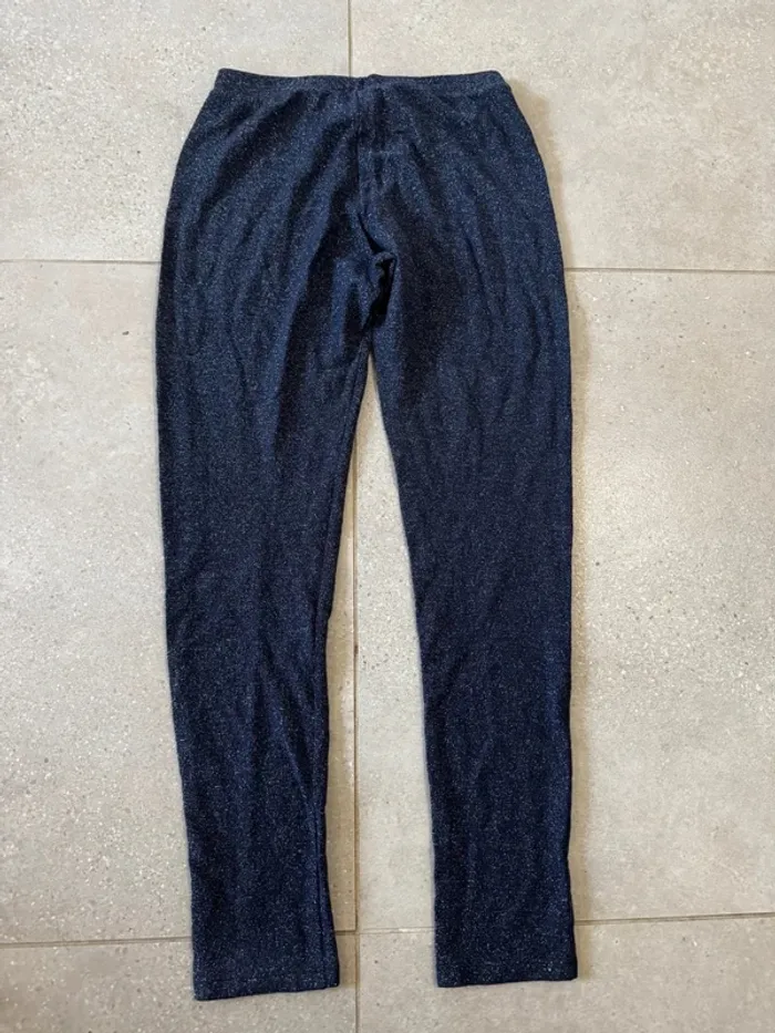 Legging bleu Princesse tam tam, taille 38, très bon état - photo numéro 3