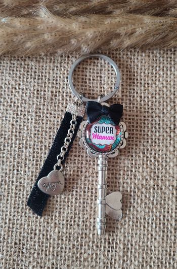 Porte-clés super maman