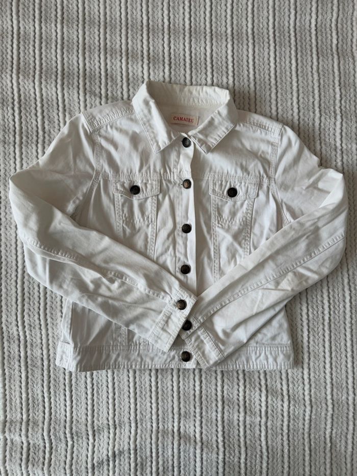 Veste en jean blanche / Taille 36