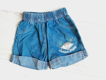 Vêtement bébé fille short jean b,eu Lee Cooper 6 mois