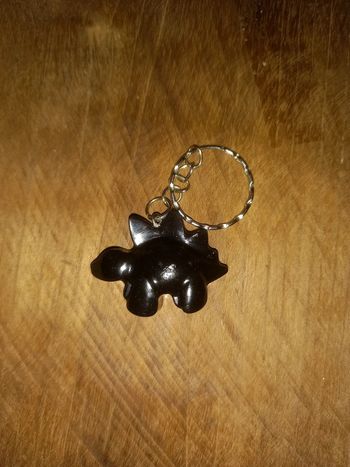 Porte clé résine epoxu noir