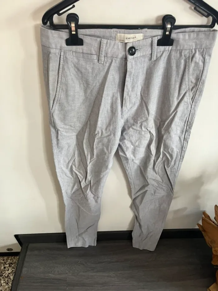 Pantalon gris homme slim celio taille 40 parfait état