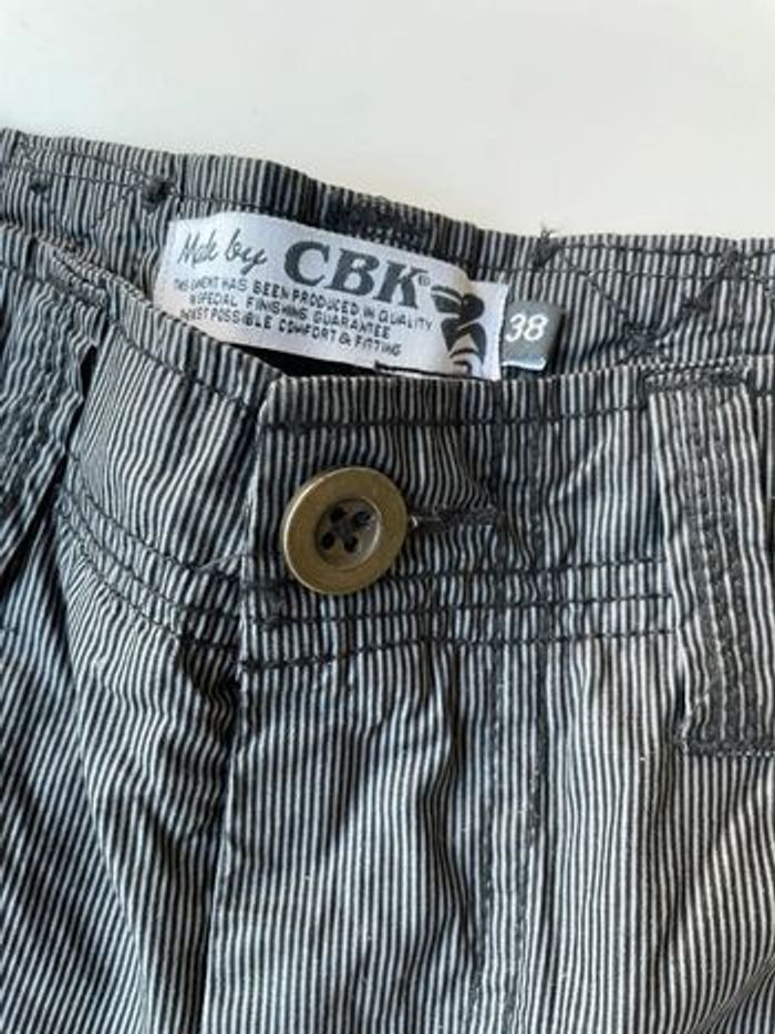 short rayures noires homme taille 38 cbk - photo numéro 4