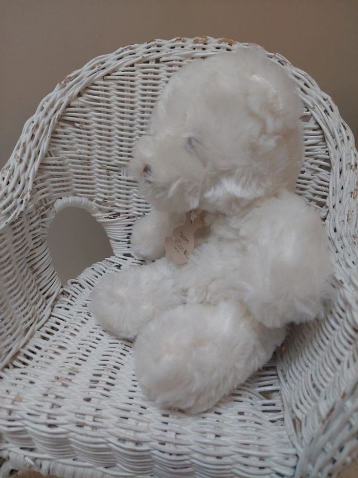 Histoire d'ours - peluche ourson blanc calins - photo numéro 4