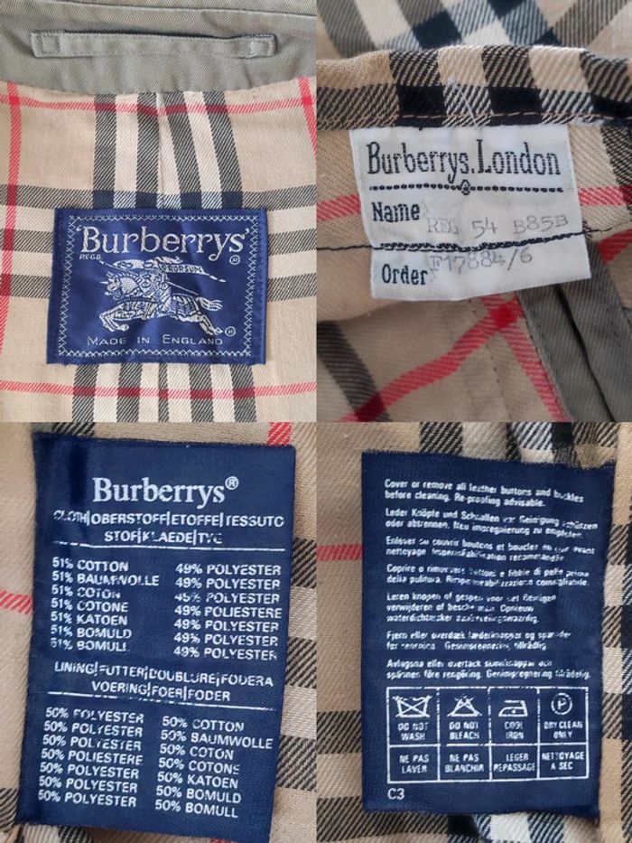 Manteau long trench kaki vintage / Burberry - 42/XL à 44/XXL - photo numéro 15