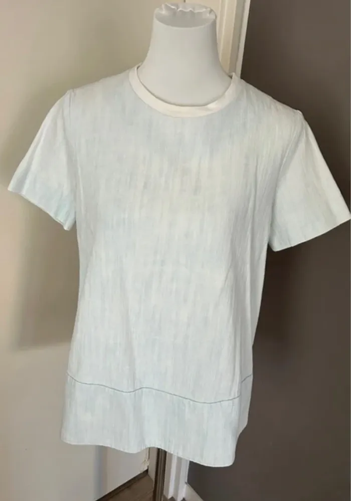 Cos haut T-shirt blouse bleu délavé  femme, taille 38