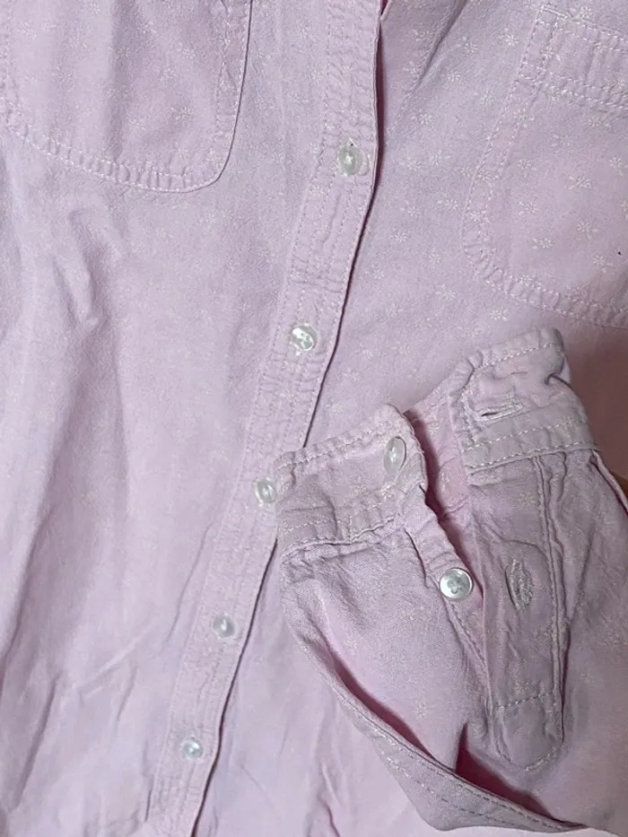 chemise springfield rose en coton taille 38 - photo numéro 3