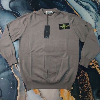 Pull Stone Island Taille L col rond homme neuf avec étiquettes – badge amovible