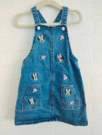 Robe salopette en jean Minnie Mouse