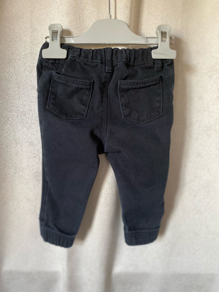 Pantalon jeggpant coton bleu marine 6/9 mois Primark - photo numéro 2