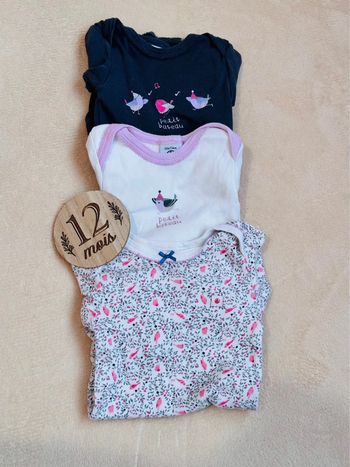 Lot 3 bodies petit bateau