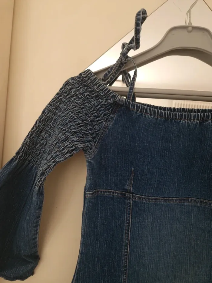 Robe en jean bleu spot taille M - photo numéro 2