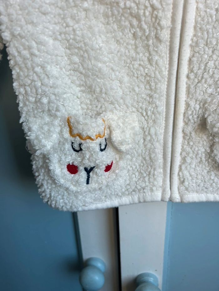 Veste polaire, mouton, dpam, 6 mois - photo numéro 5