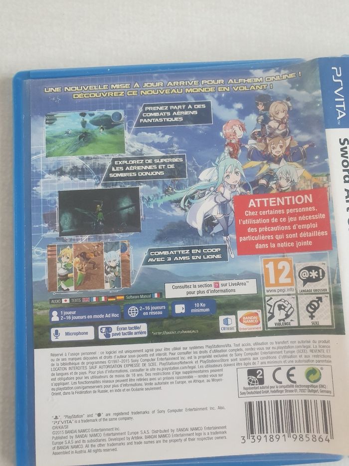 Sword art online lost song ps vita - photo numéro 4