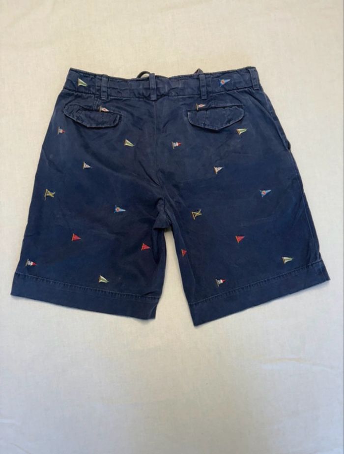 Polo By Ralph Lauren Short Drapeau Brodé Vintage - Taille W34 - photo numéro 3