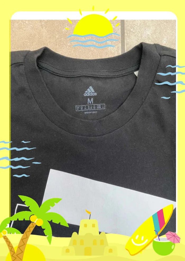 T shirt adidas noir blanc - photo numéro 4