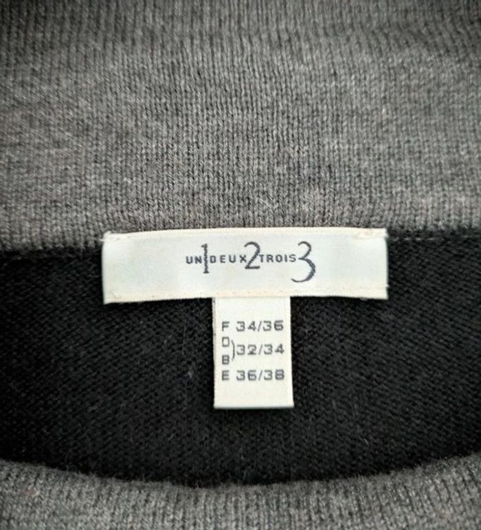 Pull à rayures soie laine - 123 - taille 36 - photo numéro 5
