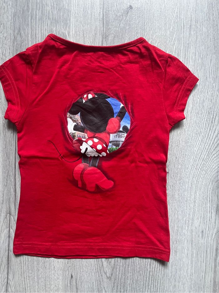 T shirt manches courtes Minnie Disney fille 5 ans - photo numéro 4