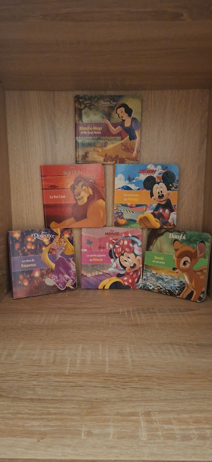 Lot 7 petit livre disney