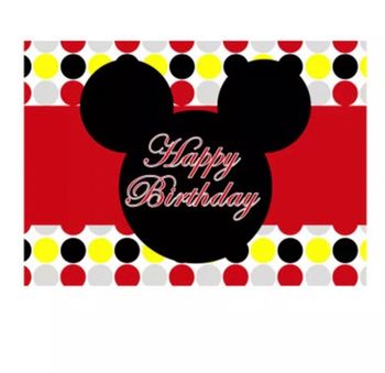 Toile de fond mickey anniversaire