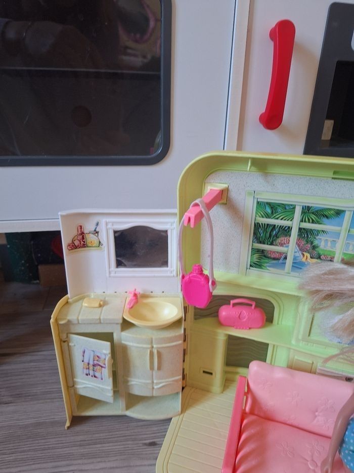 Maison depliante radio barbie vintage 1999 - photo numéro 5