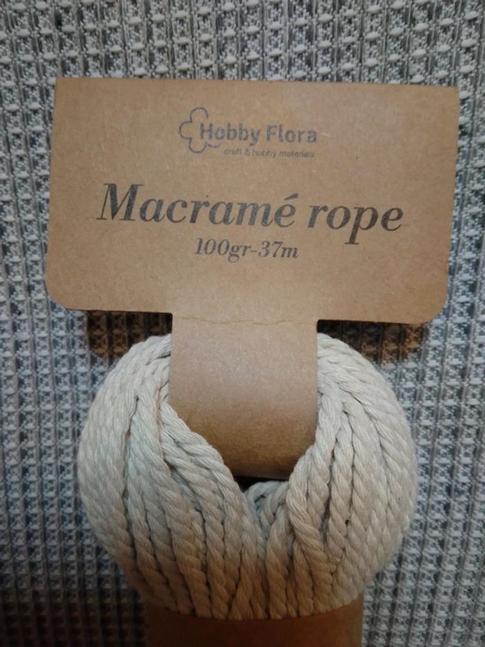 Corde de macramé coton - Hobby Flora - photo numéro 2