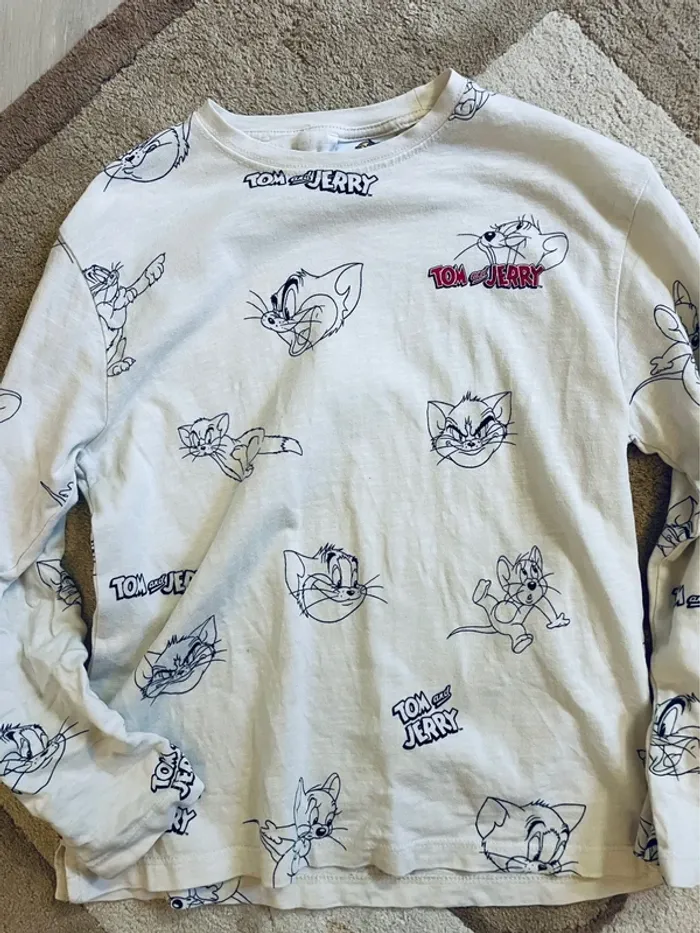 T shirt manches longues Tom et Jerry