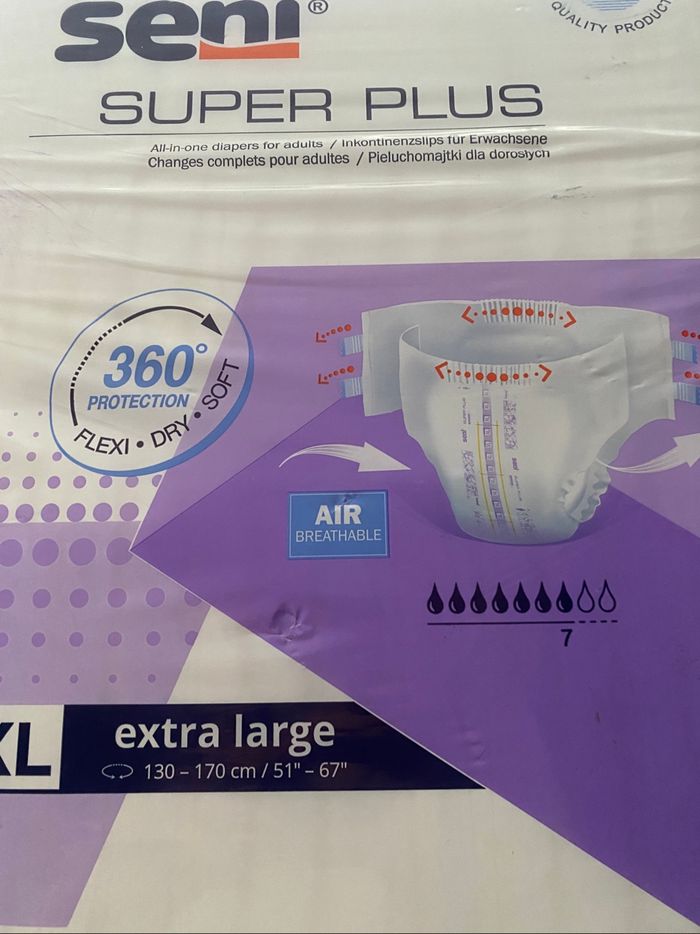 3  paquets couches adultes SENI XL 30pcs - photo numéro 3