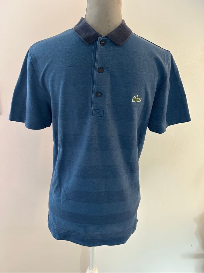 Polo sport Lacoste bleu