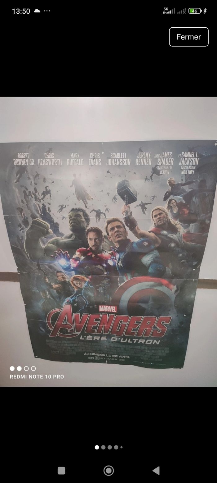 Poster avengers l'ère d'ultron