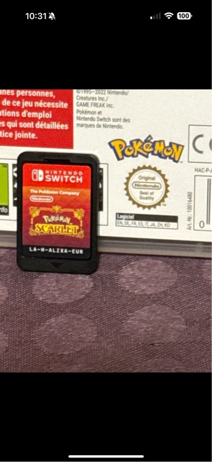 Jeu Nintendo switch Pokémon écarlate - photo numéro 3