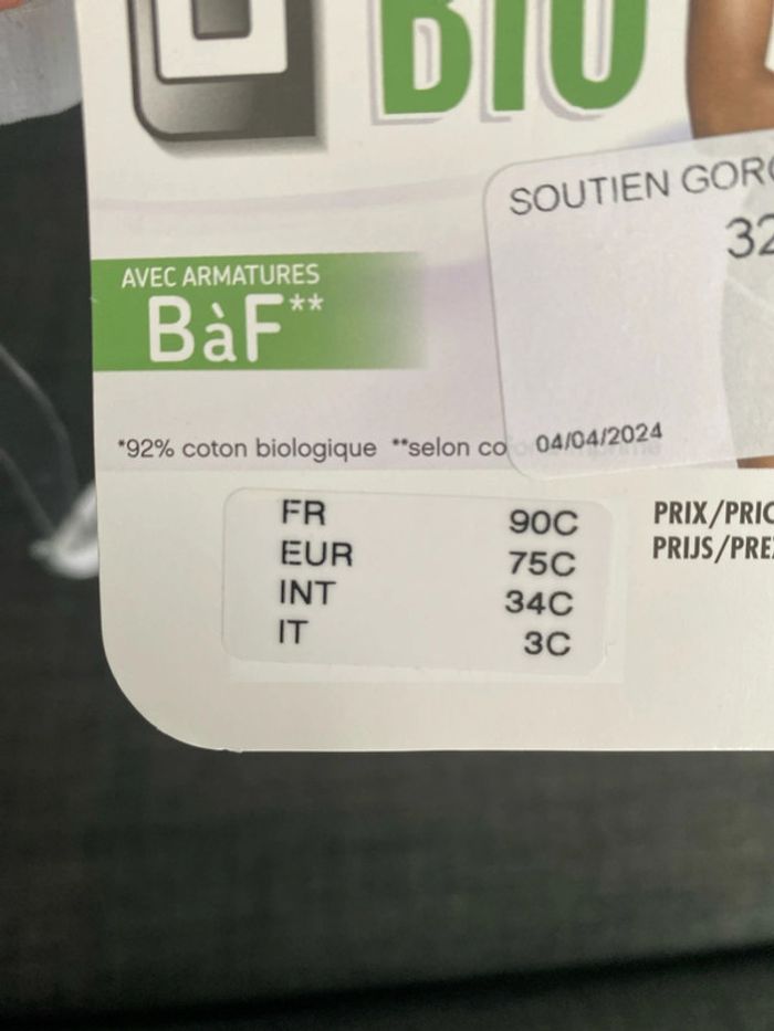 Magnifique soutien gorge dim bio - photo numéro 6