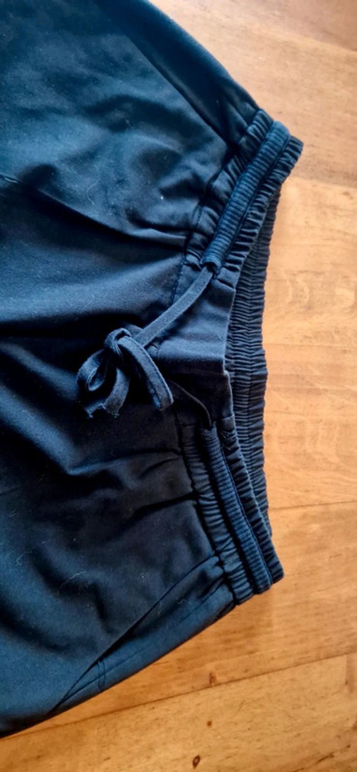 Pantalon noir taille elastique avec cordon - photo numéro 2