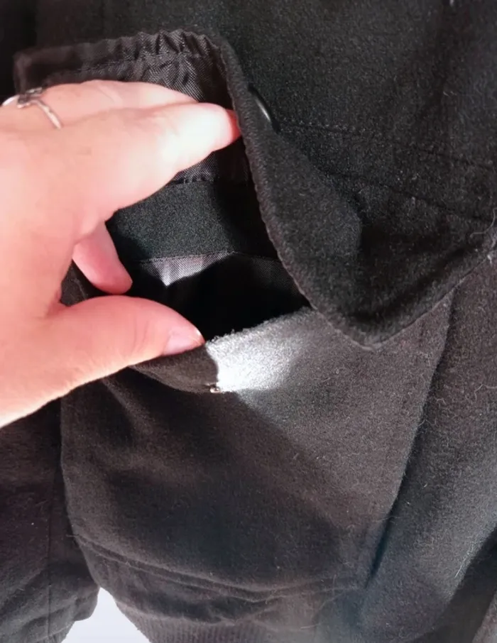 Manteau noir pour homme - photo numéro 5