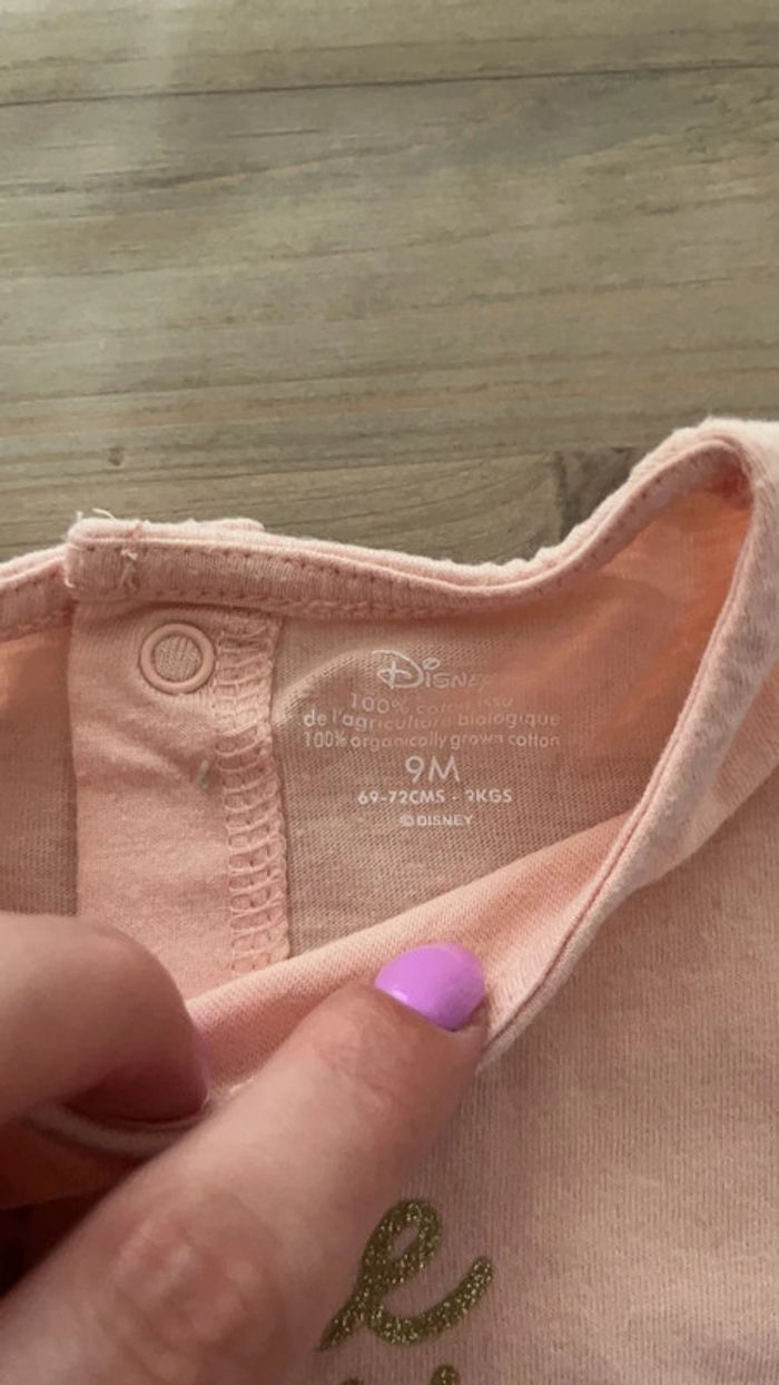 T shirt minnie Disney baby 9 mois - photo numéro 2