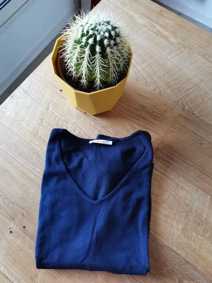 Maille fine bleu marine - photo numéro 2