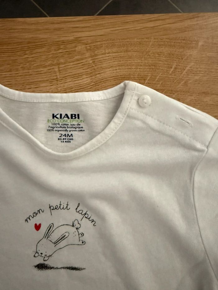 Lot 3 t-shirt ML Kiabi 24 mois - photo numéro 4