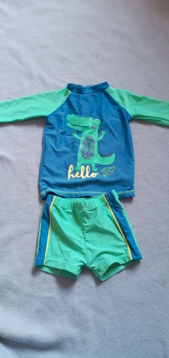 Ensemble maillot de bain UV in extenso taille 86cm